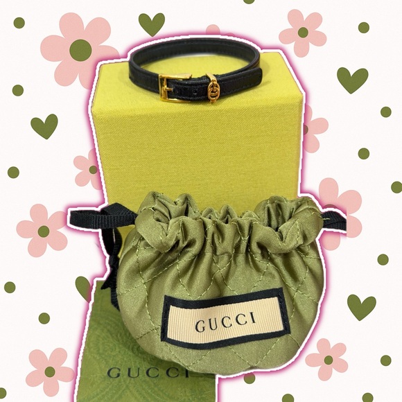 Gucci Jewelry - #207 Gucci Black and Gold Women's Bracelet